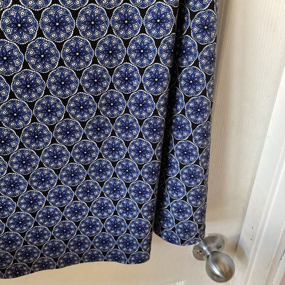 Women’s Large 12/14 George Skirt Blue Geometric Pattern - Picture 7 of 14